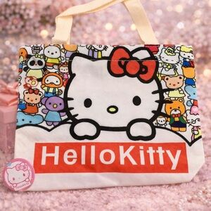 Hello kitty Canvas Tote Bag Sanrio NEW